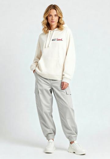 Пуловер с капюшоном