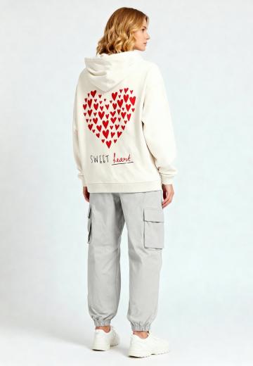 Пуловер с капюшоном