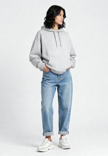 Пуловер с капюшоном