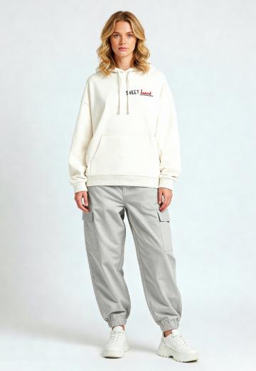 Пуловер с капюшоном