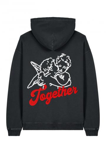 Пуловер с капюшоном