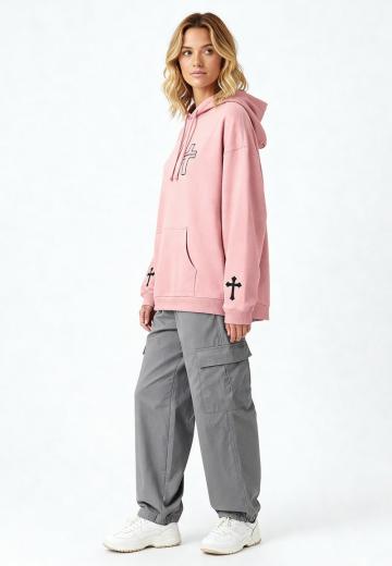 Пуловер с капюшоном