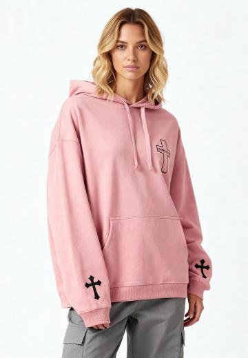 Пуловер с капюшоном