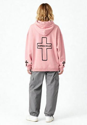 Пуловер с капюшоном