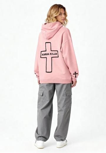 Пуловер с капюшоном