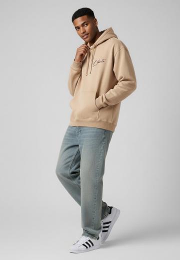 Пуловер с капюшоном