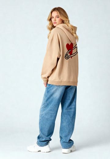 Пуловер с капюшоном