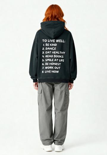 Пуловер с капюшоном