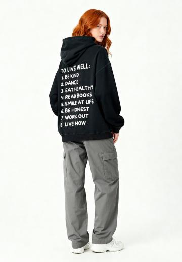 Пуловер с капюшоном