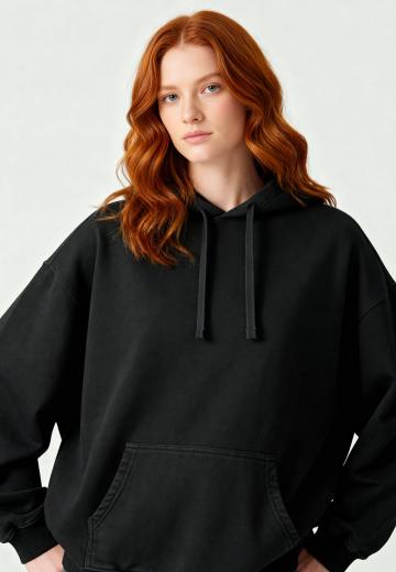 Пуловер с капюшоном