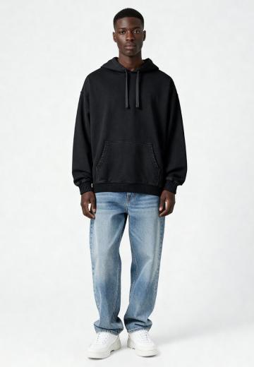 Пуловер с капюшоном