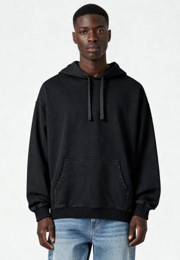 Пуловер с капюшоном