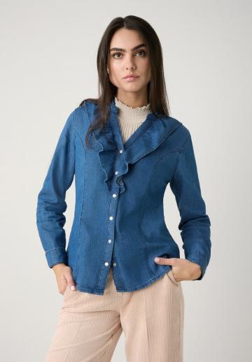 Джинсовая блузка