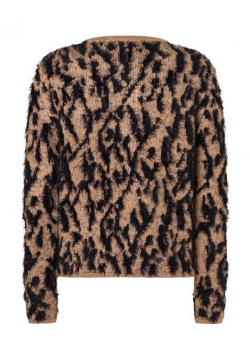 Жаккардовая вязаная кофта