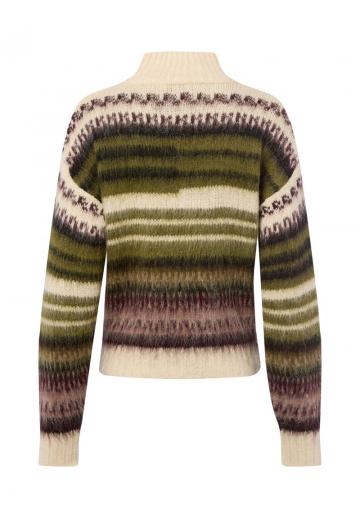 Пуловер в полоску