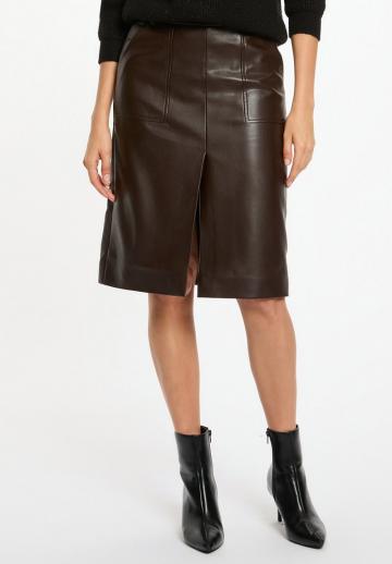 Кожаная юбка