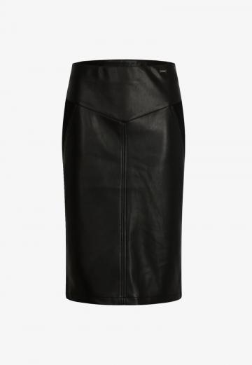 Кожаная юбка