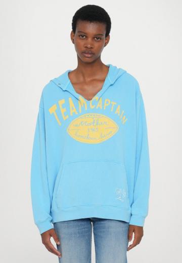 Пуловер с капюшоном