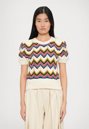 Пуловер с коротким рукавом