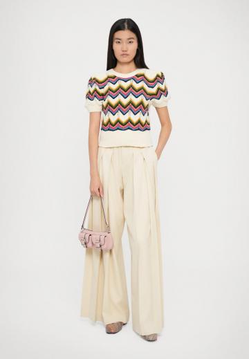 Пуловер с коротким рукавом