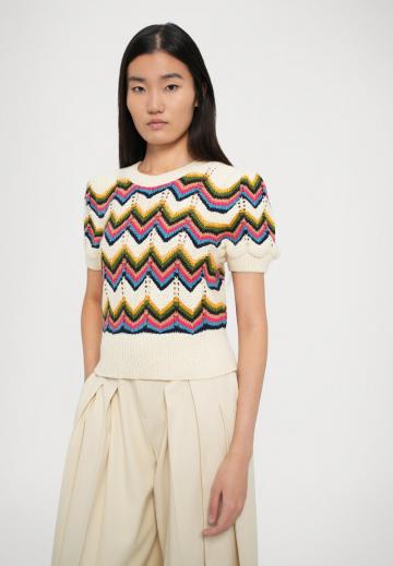 Пуловер с коротким рукавом