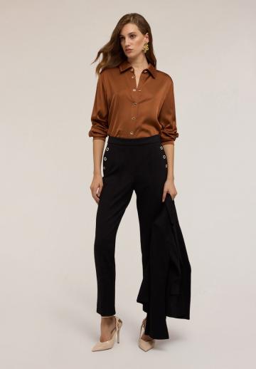 Атласная блузка