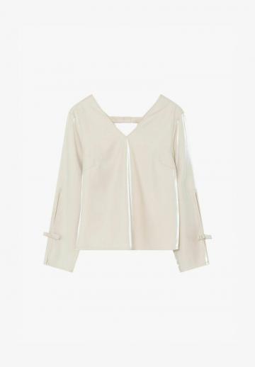 Атласная блузка