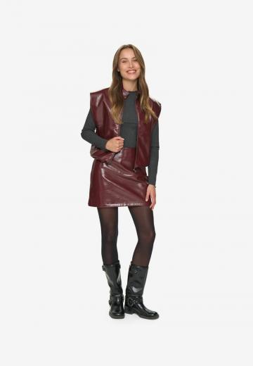 Кожаная юбка