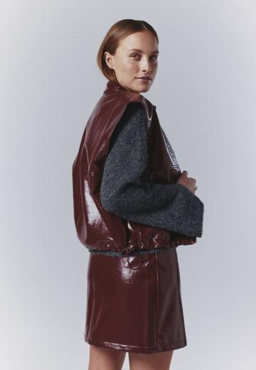 Кожаная юбка