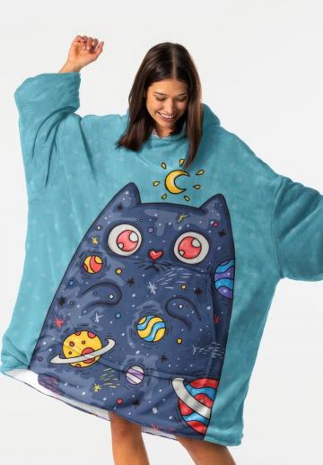 Пуловер с капюшоном