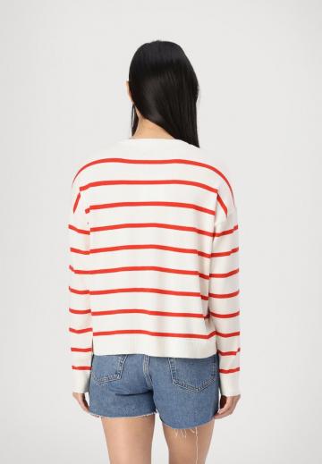 Пуловер в полоску