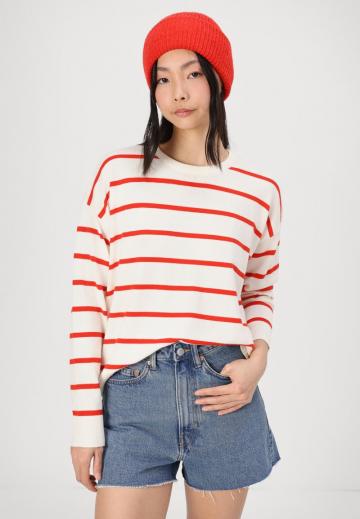 Пуловер в полоску