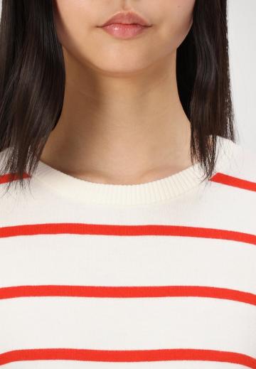 Пуловер в полоску