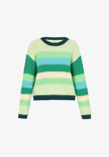Пуловер в полоску