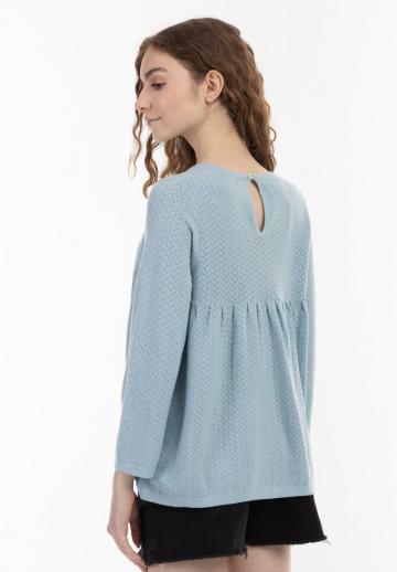 Пуловер с рукавом три четверти