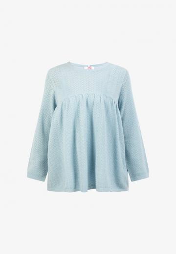 Пуловер с рукавом три четверти