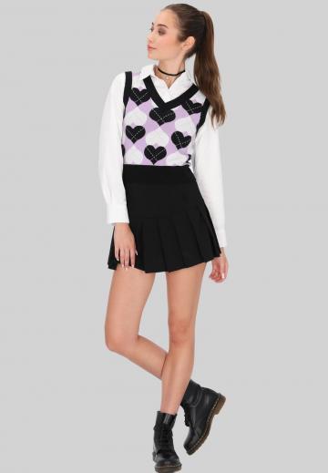 Пуловер без рукавов