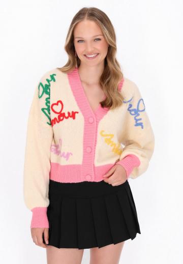 Жаккардовая вязаная кофта