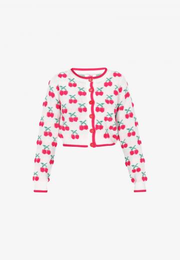 Жаккардовая вязаная кофта