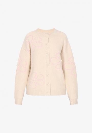 Жаккардовая вязаная кофта