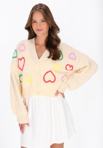 Жаккардовая вязаная кофта