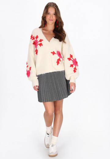 Жаккардовая вязаная кофта