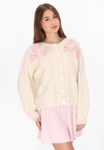 Жаккардовая вязаная кофта