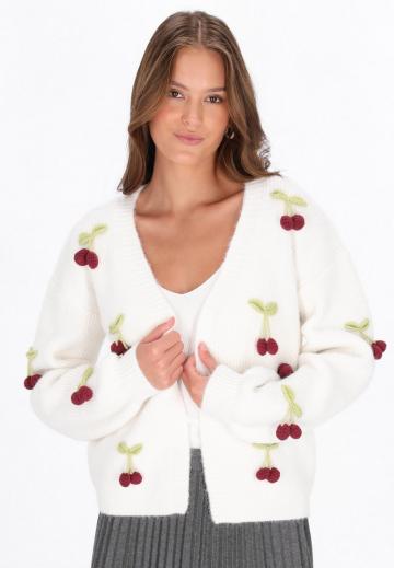 Жаккардовая вязаная кофта