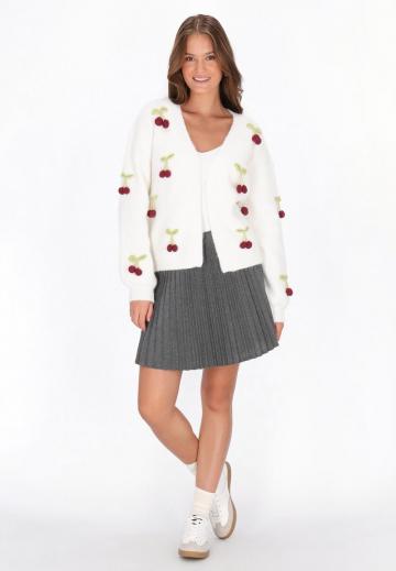 Жаккардовая вязаная кофта