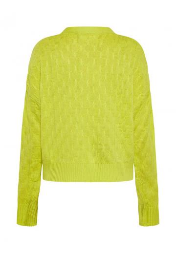 Жаккардовая вязаная кофта