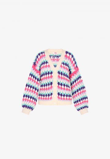 Жаккардовая вязаная кофта