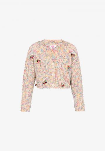 Жаккардовая вязаная кофта