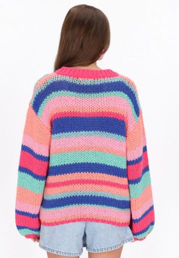 Пуловер с вырезом V