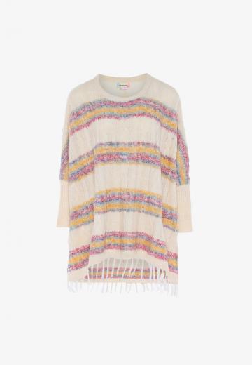 Пуловер в полоску